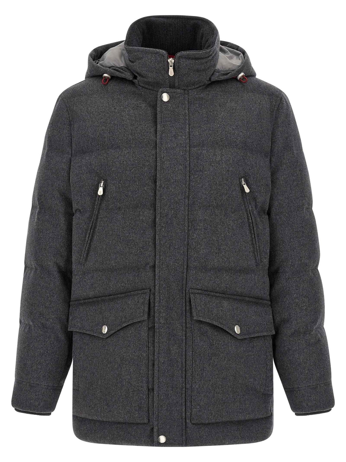 Gray Wool Parka