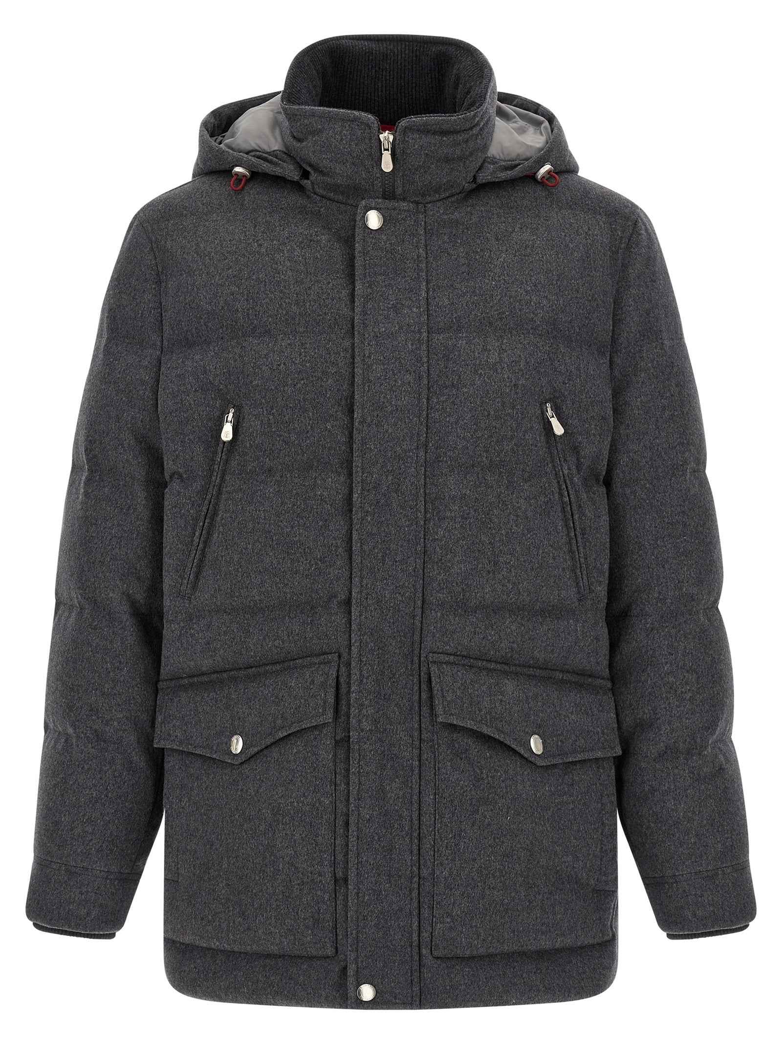 Gray Wool Parka