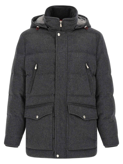 Gray Wool Parka