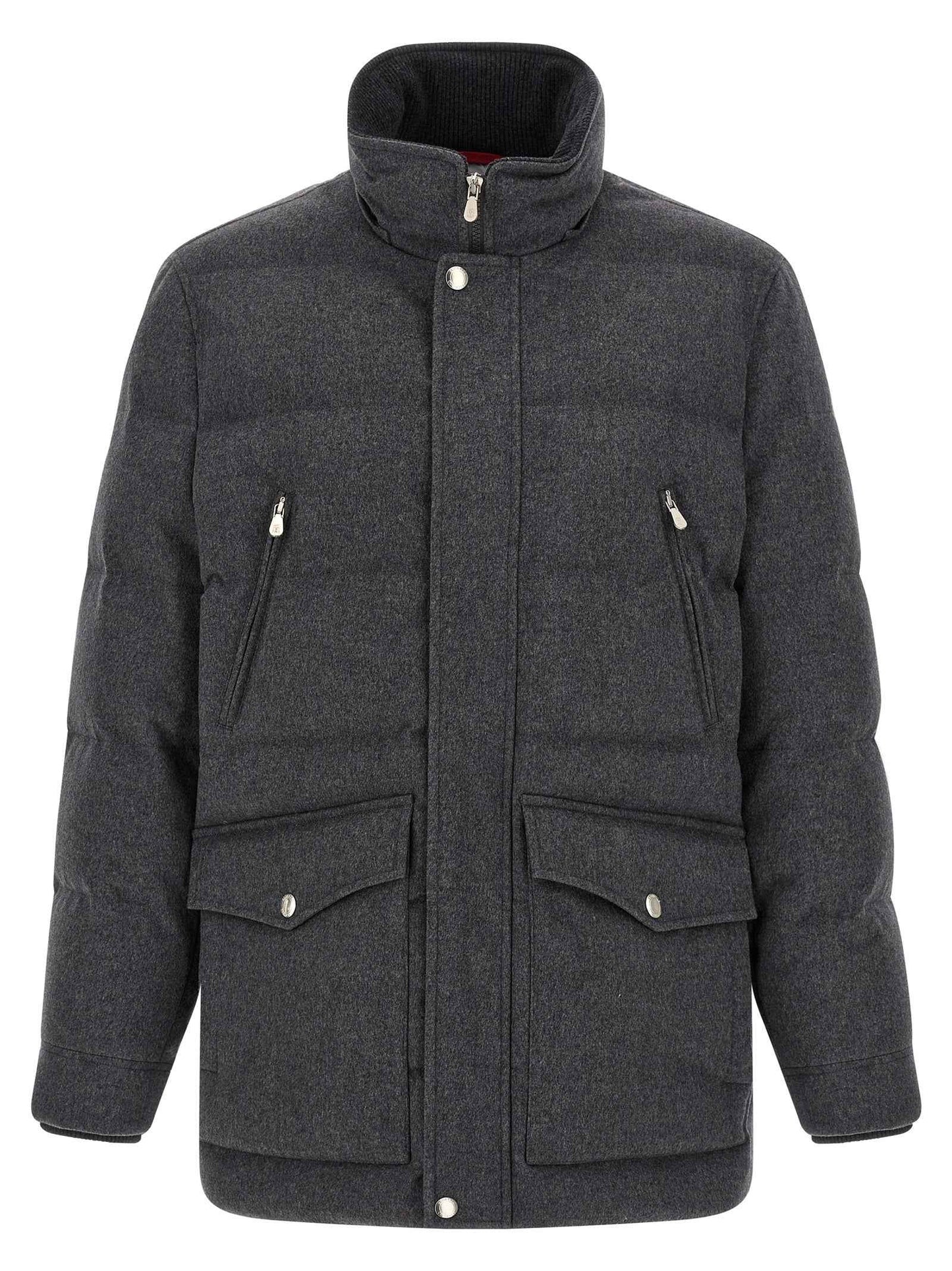 Gray Wool Parka
