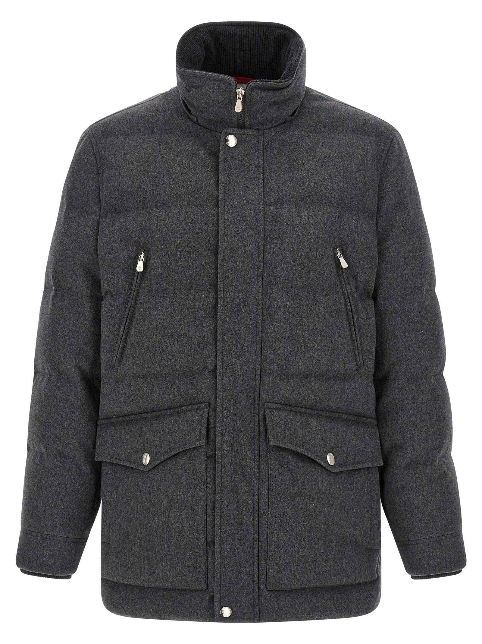Gray Wool Parka