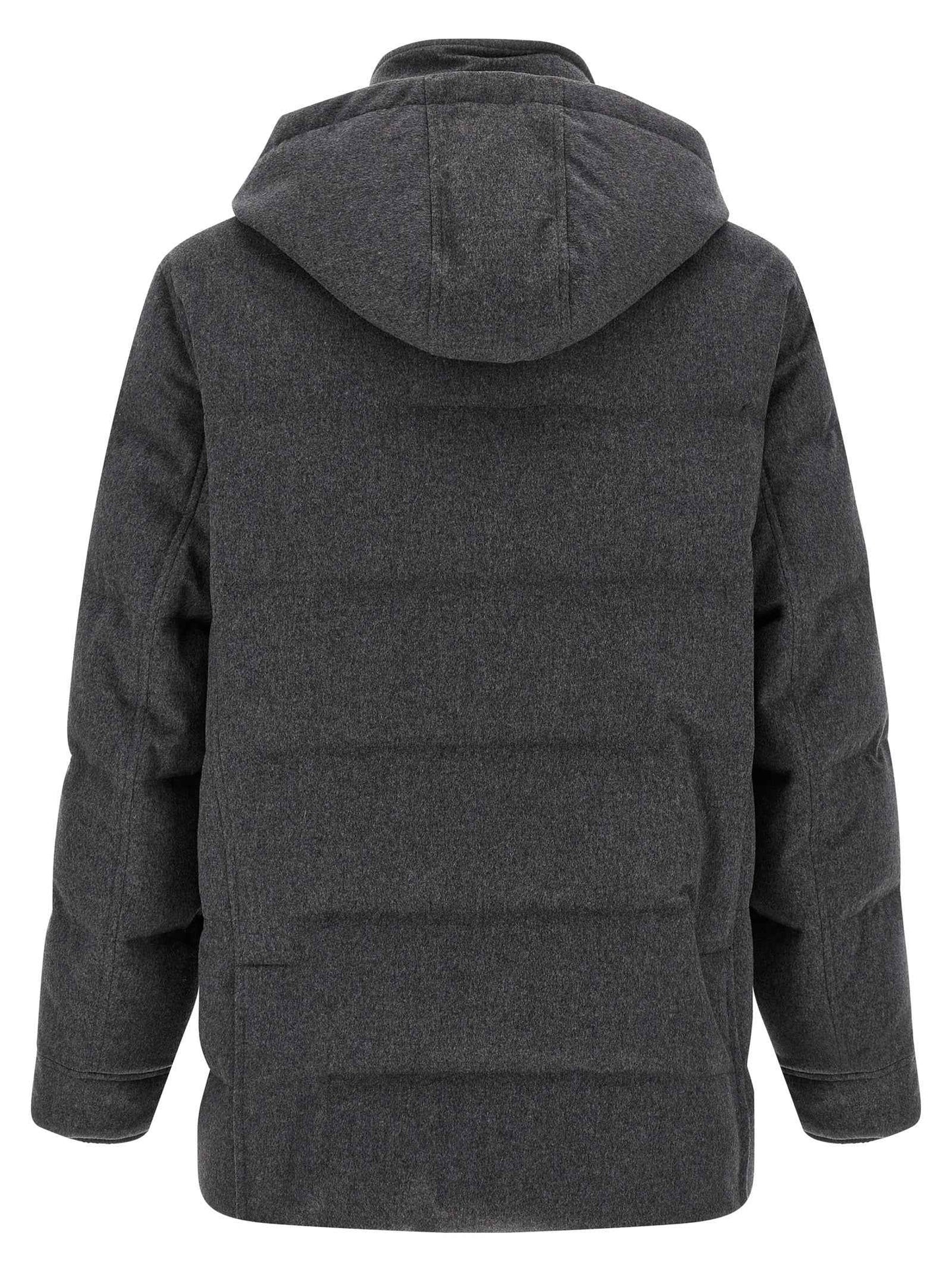 Gray Wool Parka