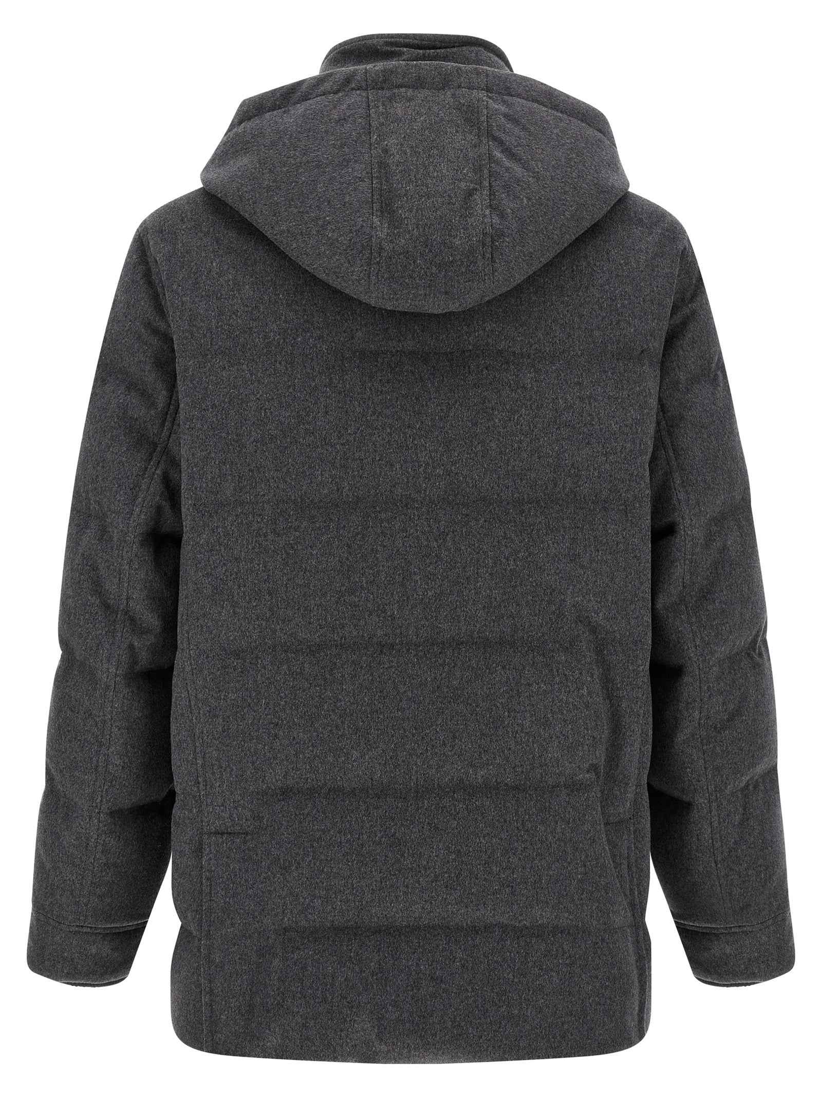 Gray Wool Parka