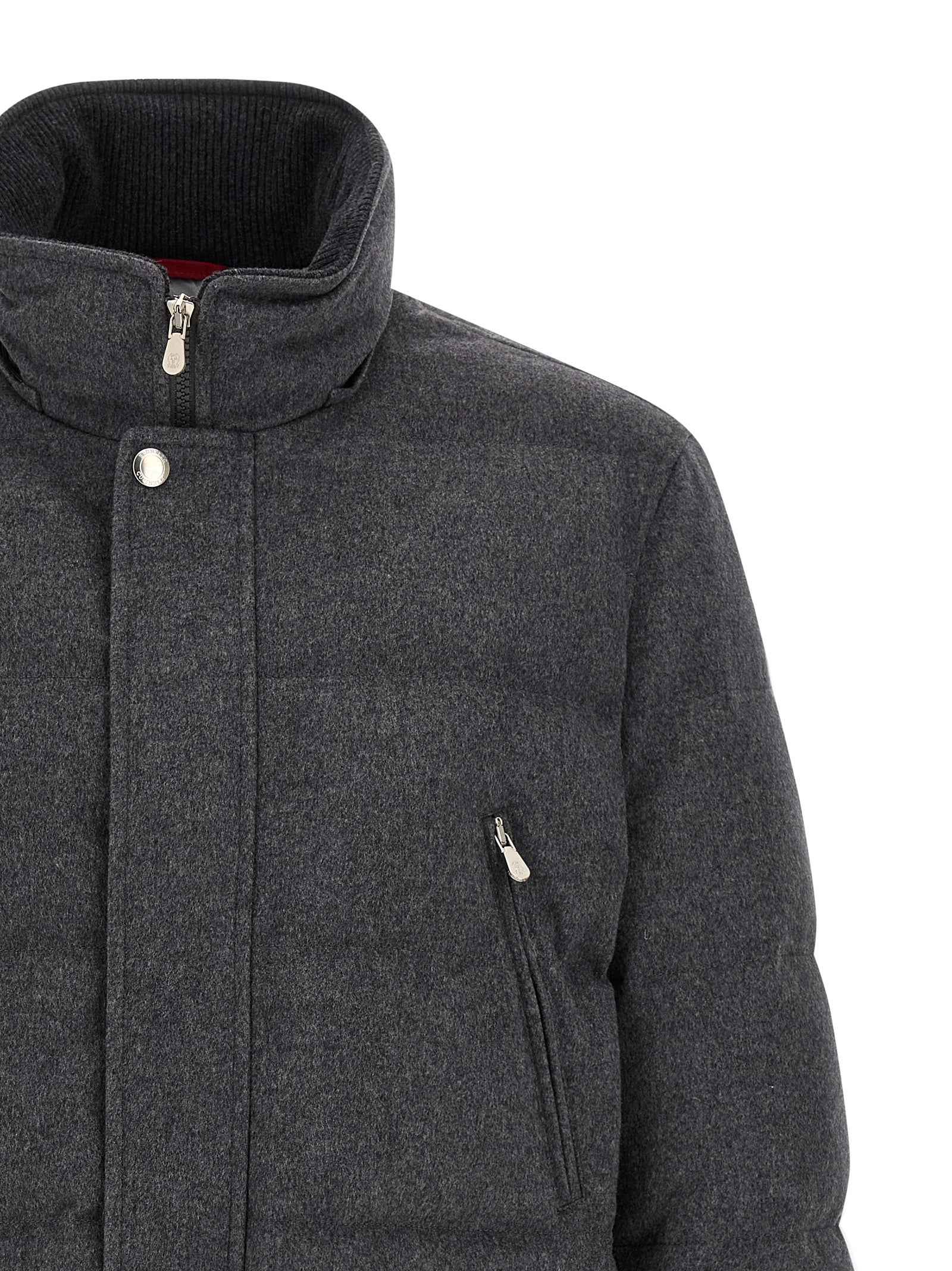 Gray Wool Parka