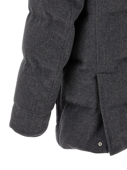 Gray Wool Parka