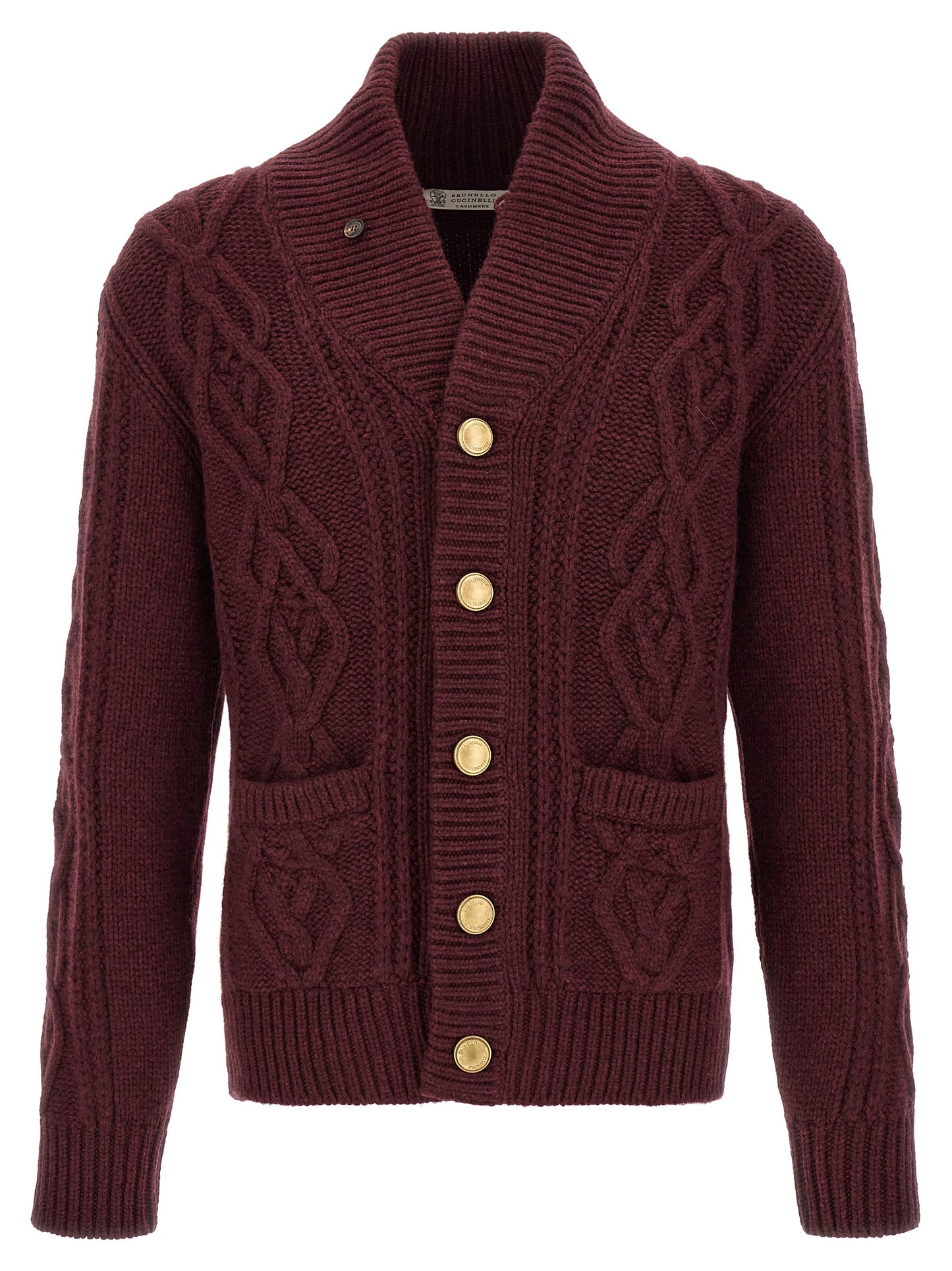 Bordeaux Cashmere Cardigan