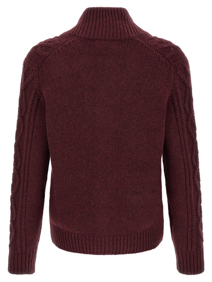 Bordeaux Cashmere Cardigan