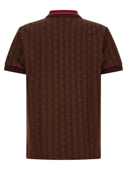 Brown Polyester Polo Shirt