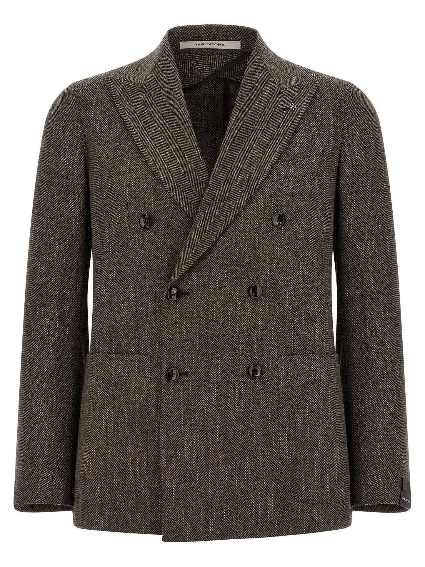 Brown Virgin Wool Blazer