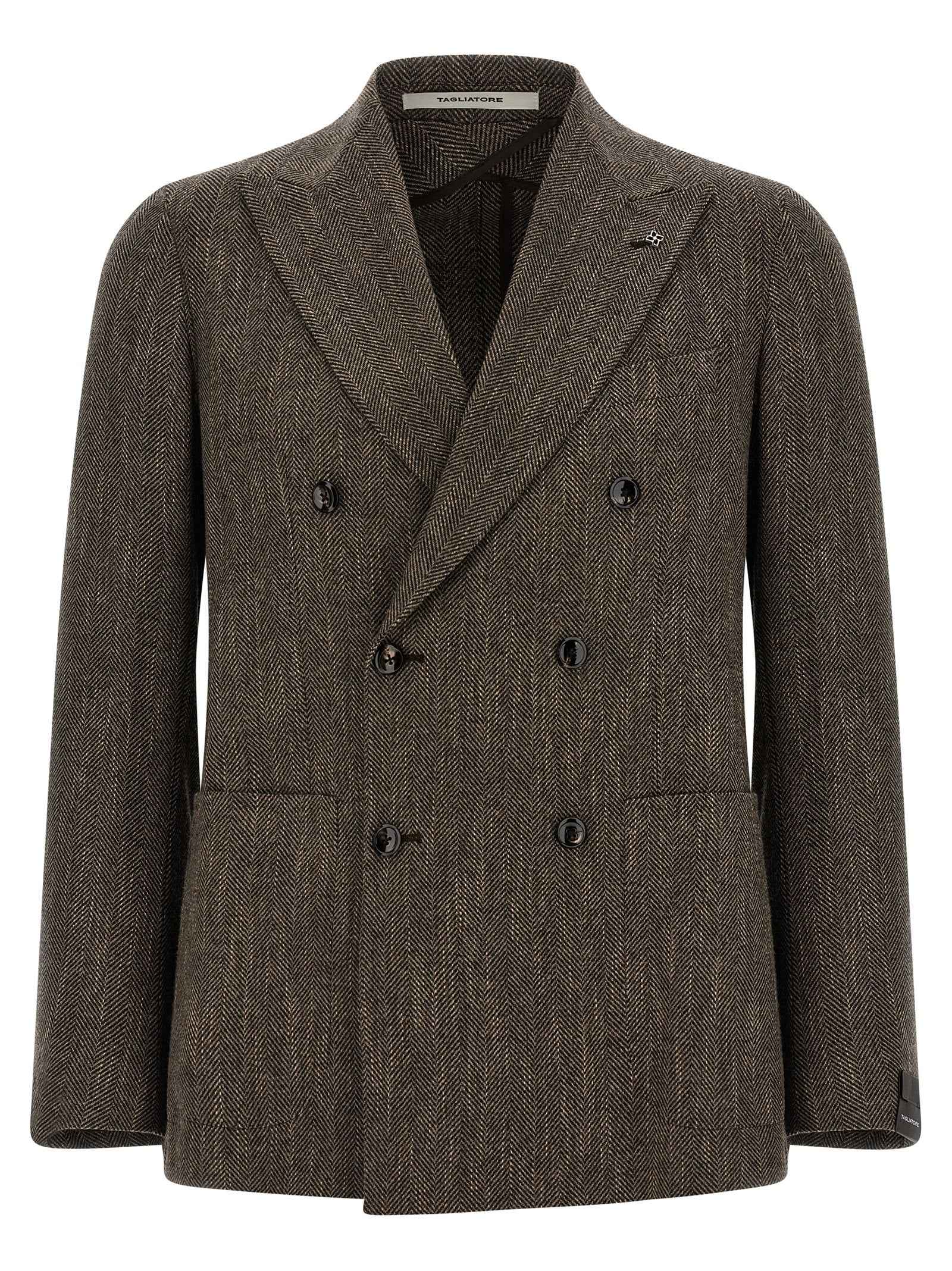Brown Virgin Wool Blazer