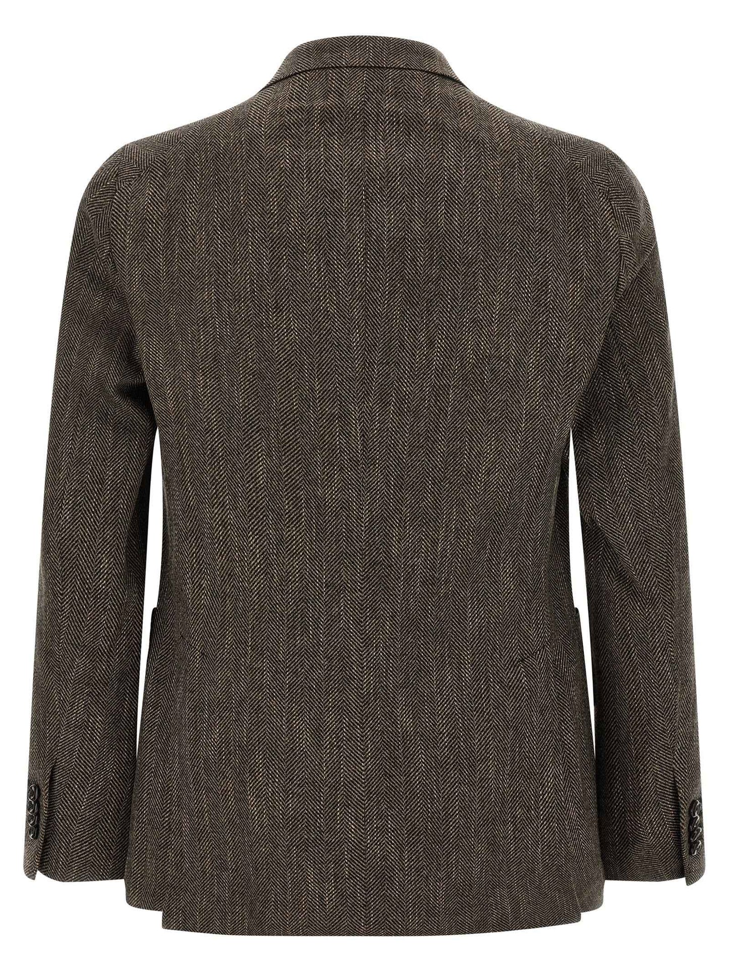 Brown Virgin Wool Blazer