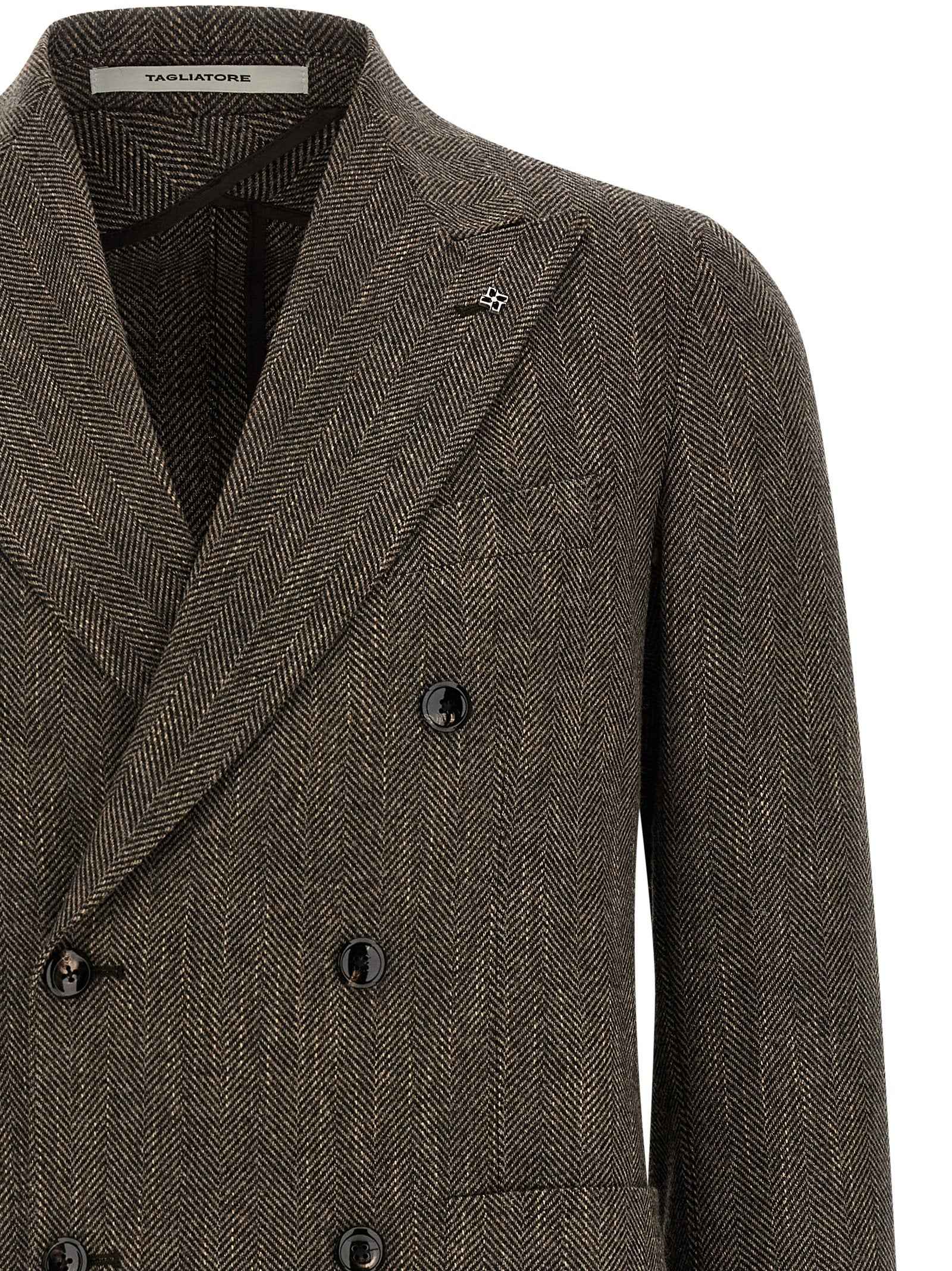 Brown Virgin Wool Blazer