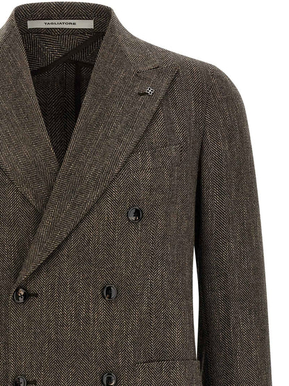 Brown Virgin Wool Blazer