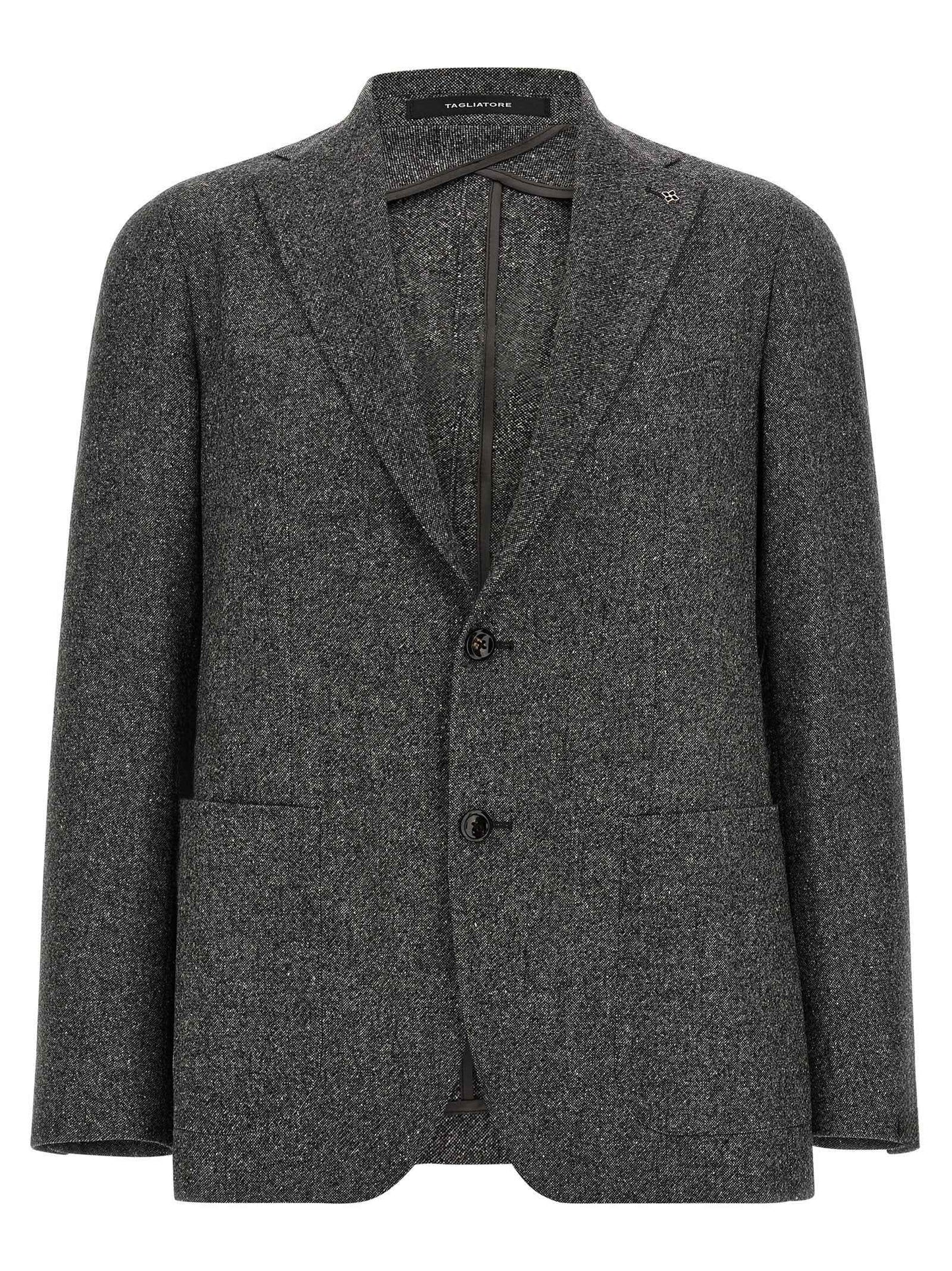 Gray Virgin Wool Blazer