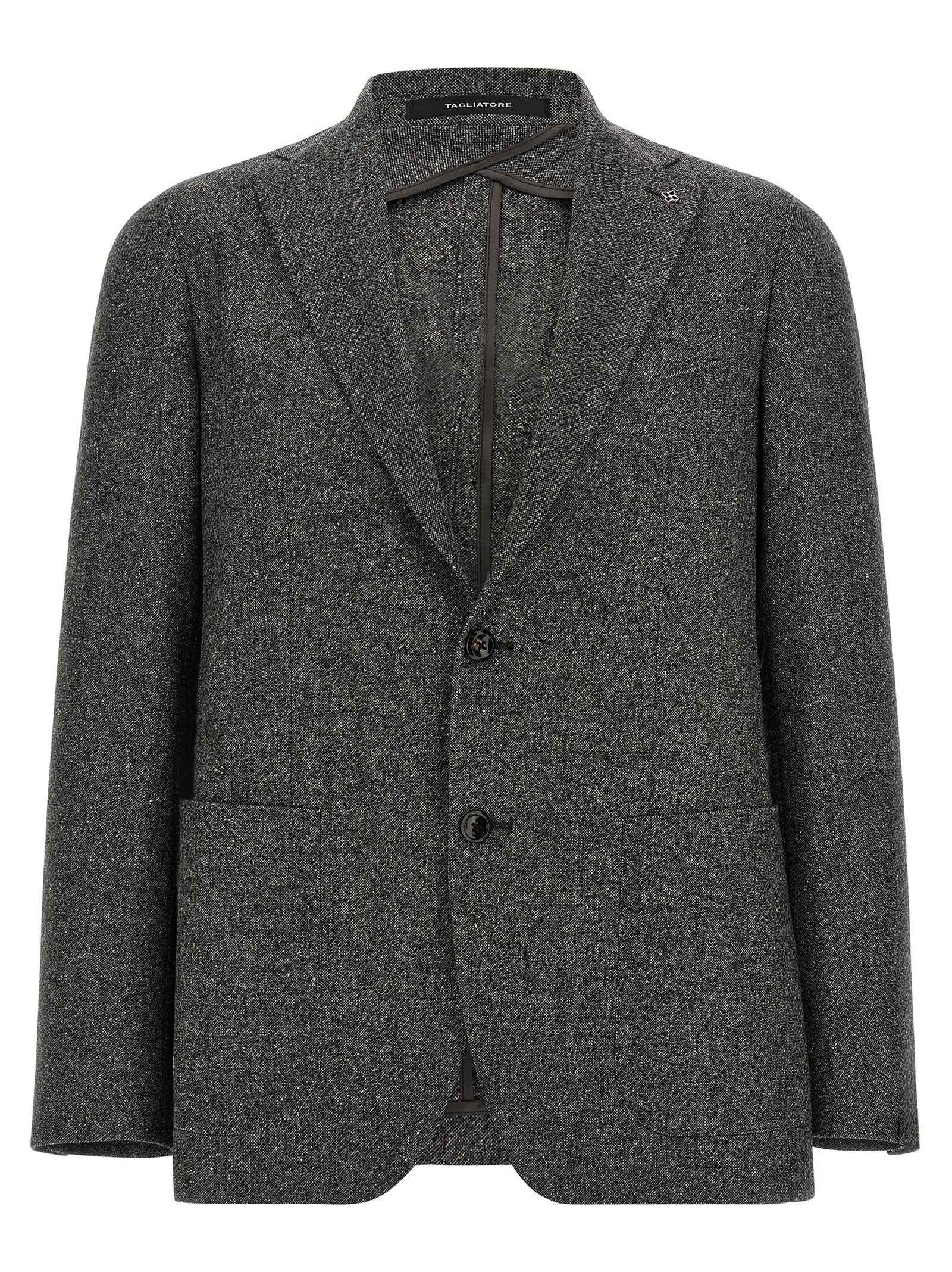 Gray Virgin Wool Blazer