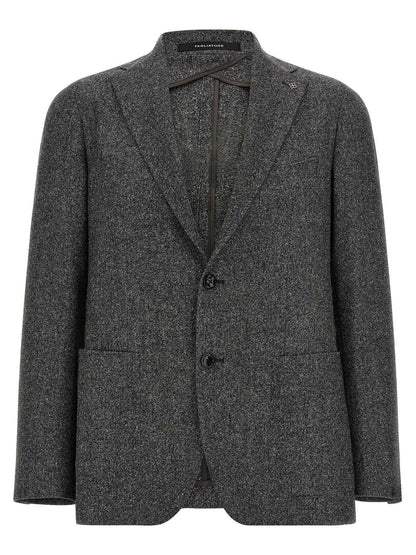 Gray Virgin Wool Blazer