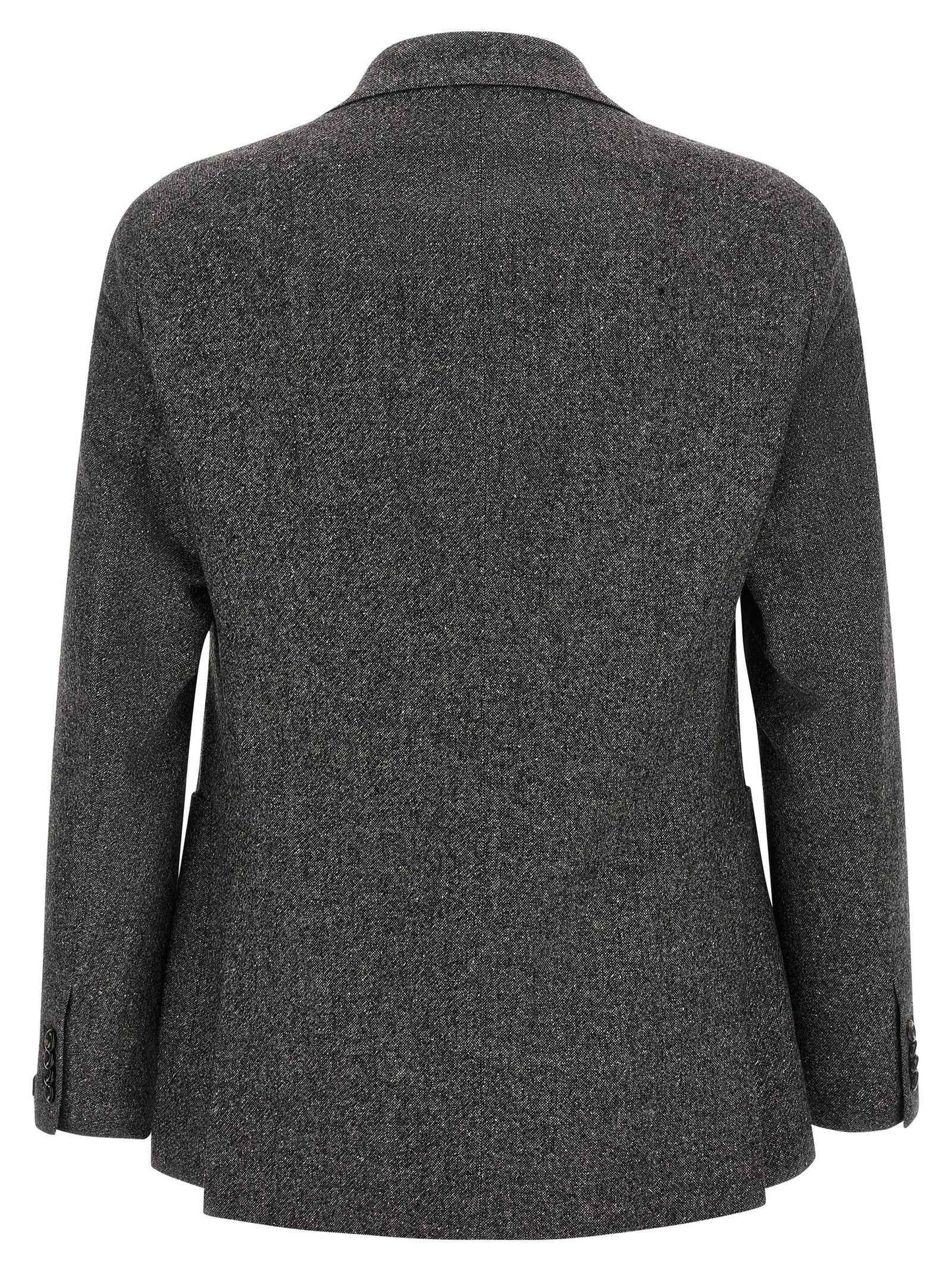 Gray Virgin Wool Blazer