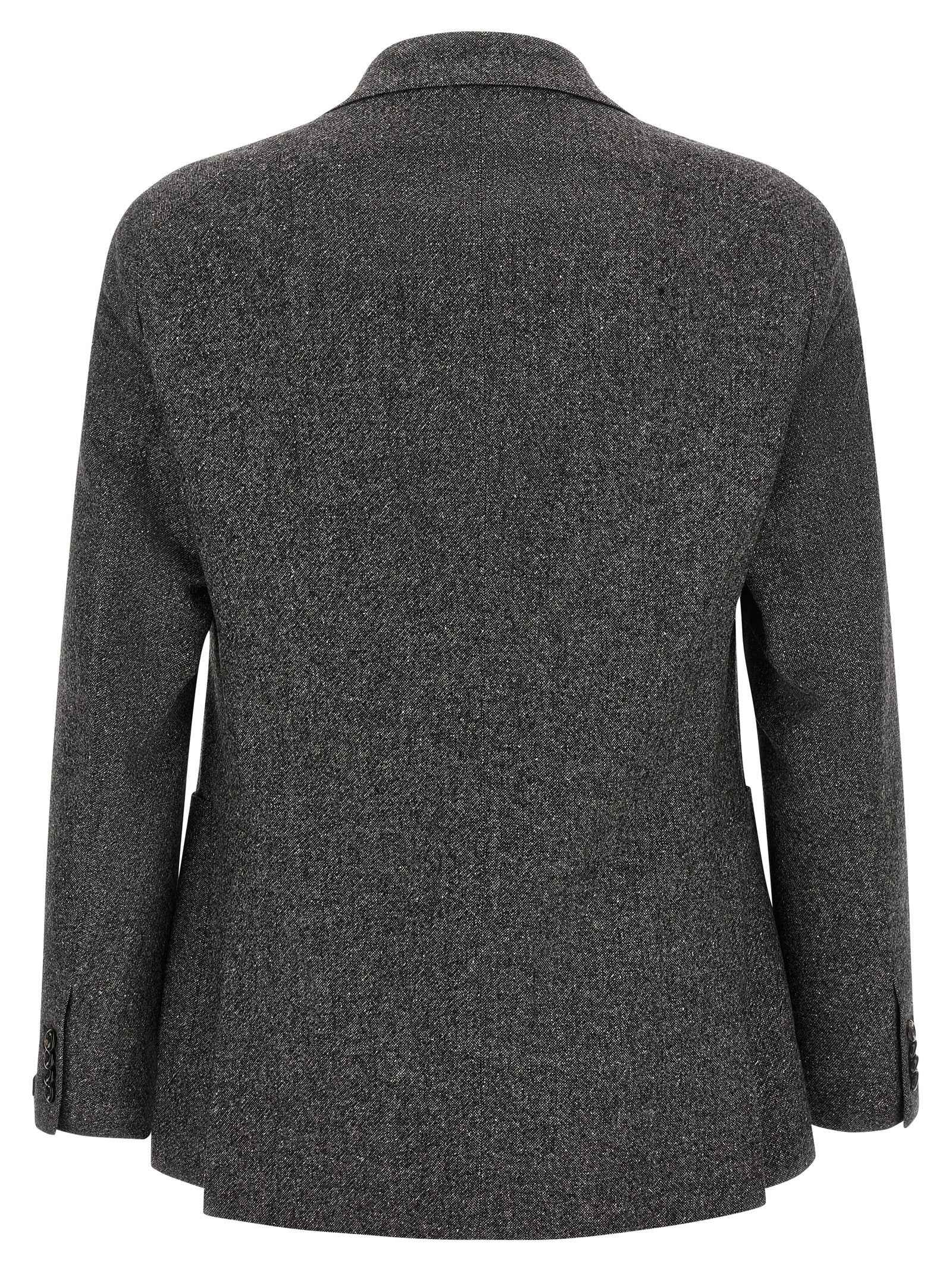Gray Virgin Wool Blazer