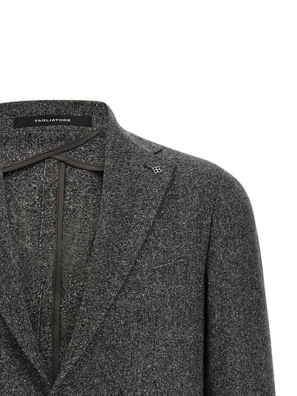 Gray Virgin Wool Blazer