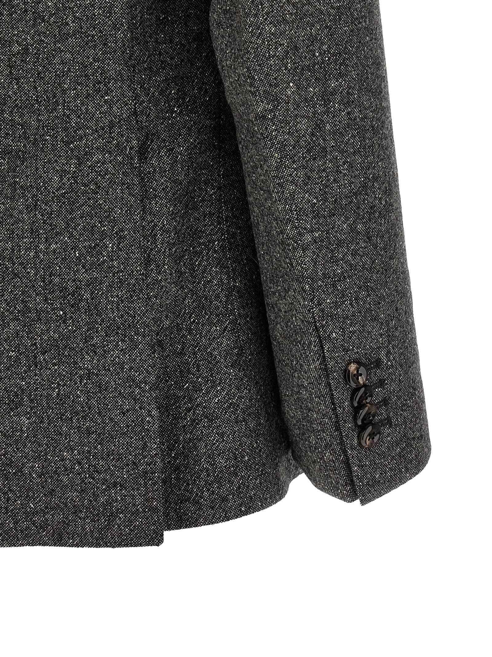 Gray Virgin Wool Blazer