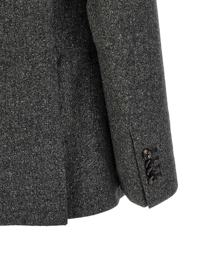 Gray Virgin Wool Blazer