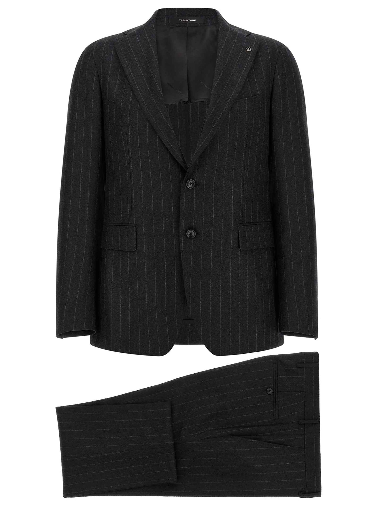Gray Virgin Wool Two-Piece Suit