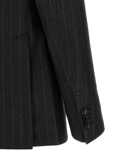 Gray Virgin Wool Two-Piece Suit
