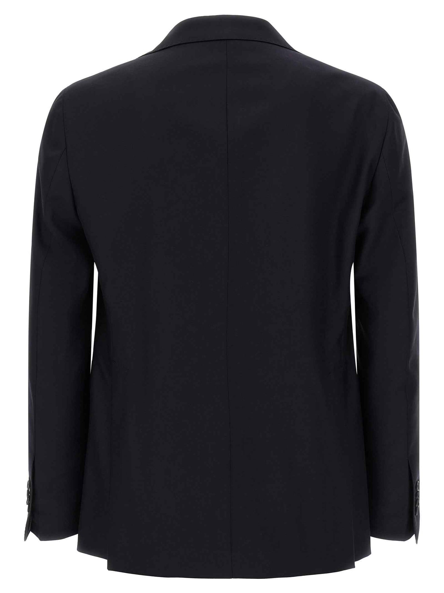 Blue Virgin Wool Two-Piece Suit