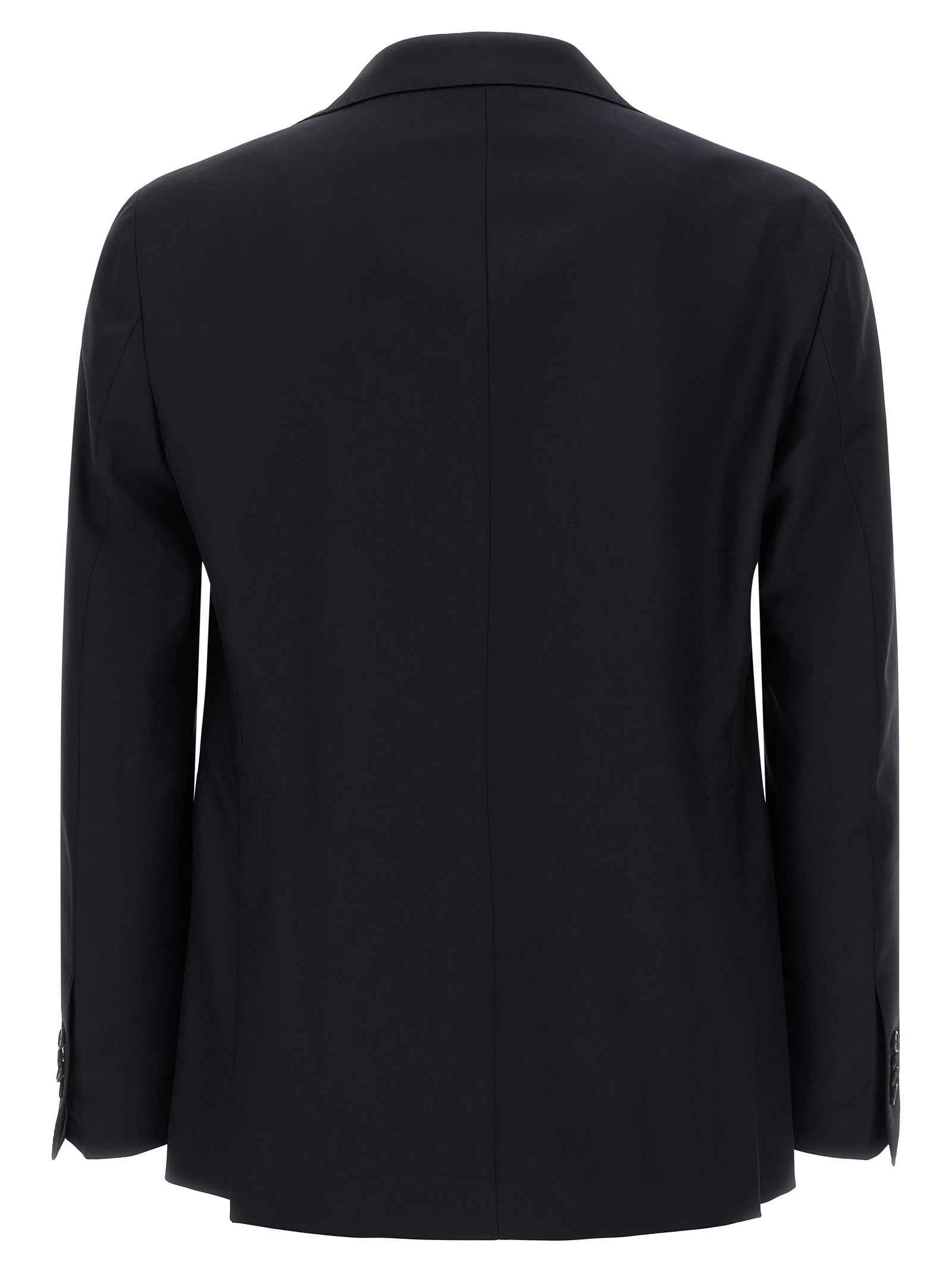 Blue Virgin Wool Two-Piece Suit