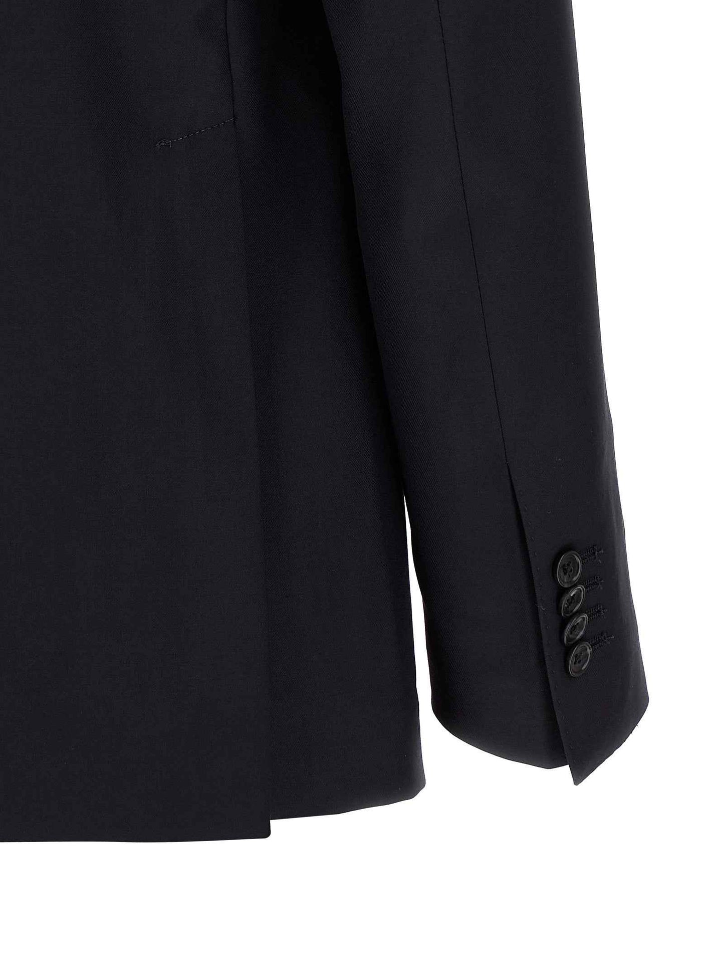 Blue Virgin Wool Two-Piece Suit