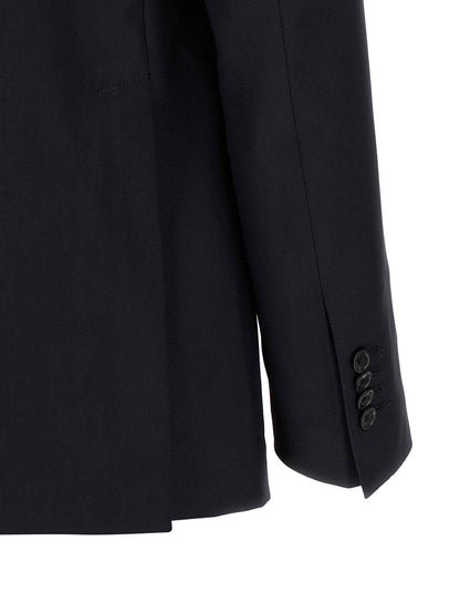 Blue Virgin Wool Two-Piece Suit