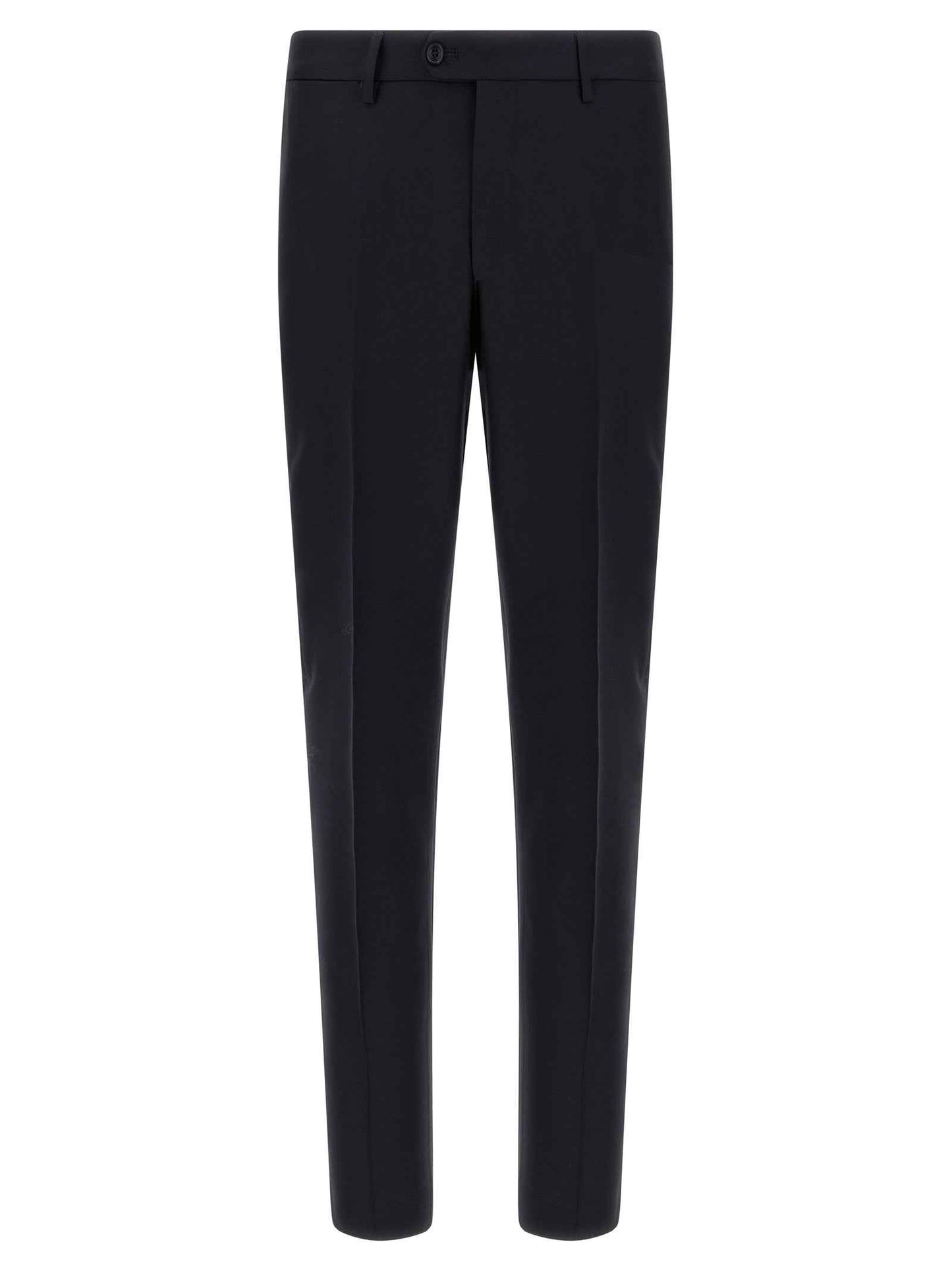 Blue Virgin Wool Two-Piece Suit