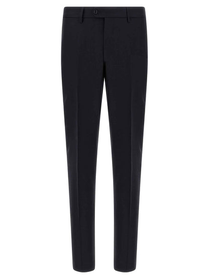 Blue Virgin Wool Two-Piece Suit