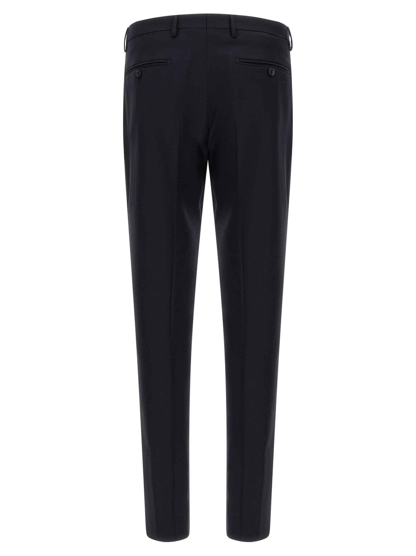 Blue Virgin Wool Two-Piece Suit