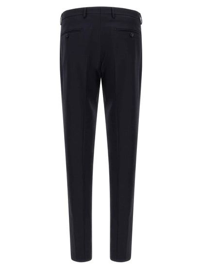 Blue Virgin Wool Two-Piece Suit