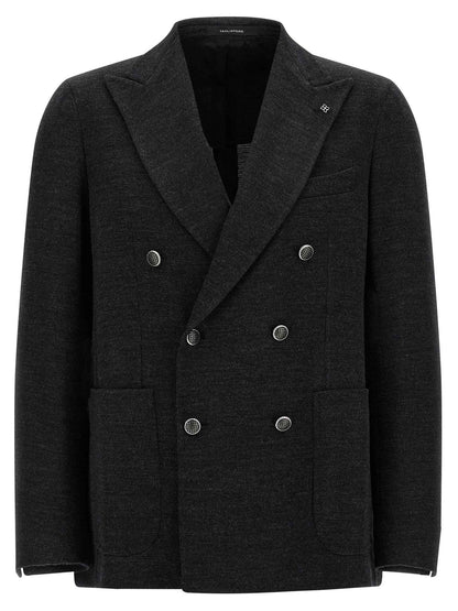 Gray Polyester Blazer