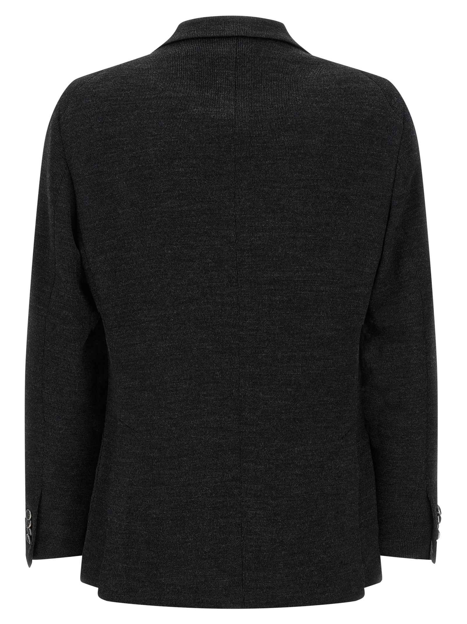 Gray Polyester Blazer