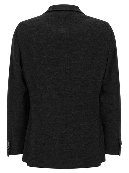 Gray Polyester Blazer