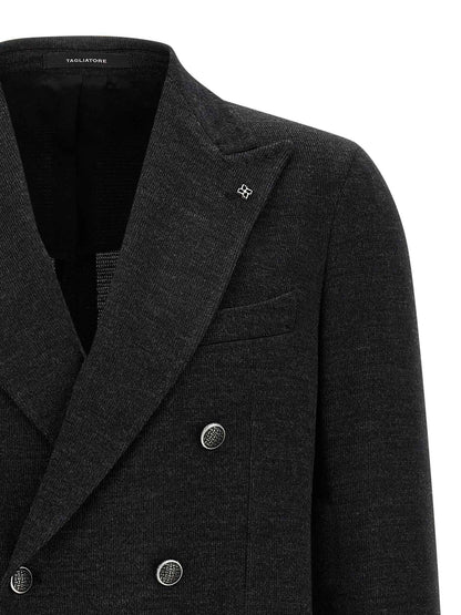 Gray Polyester Blazer