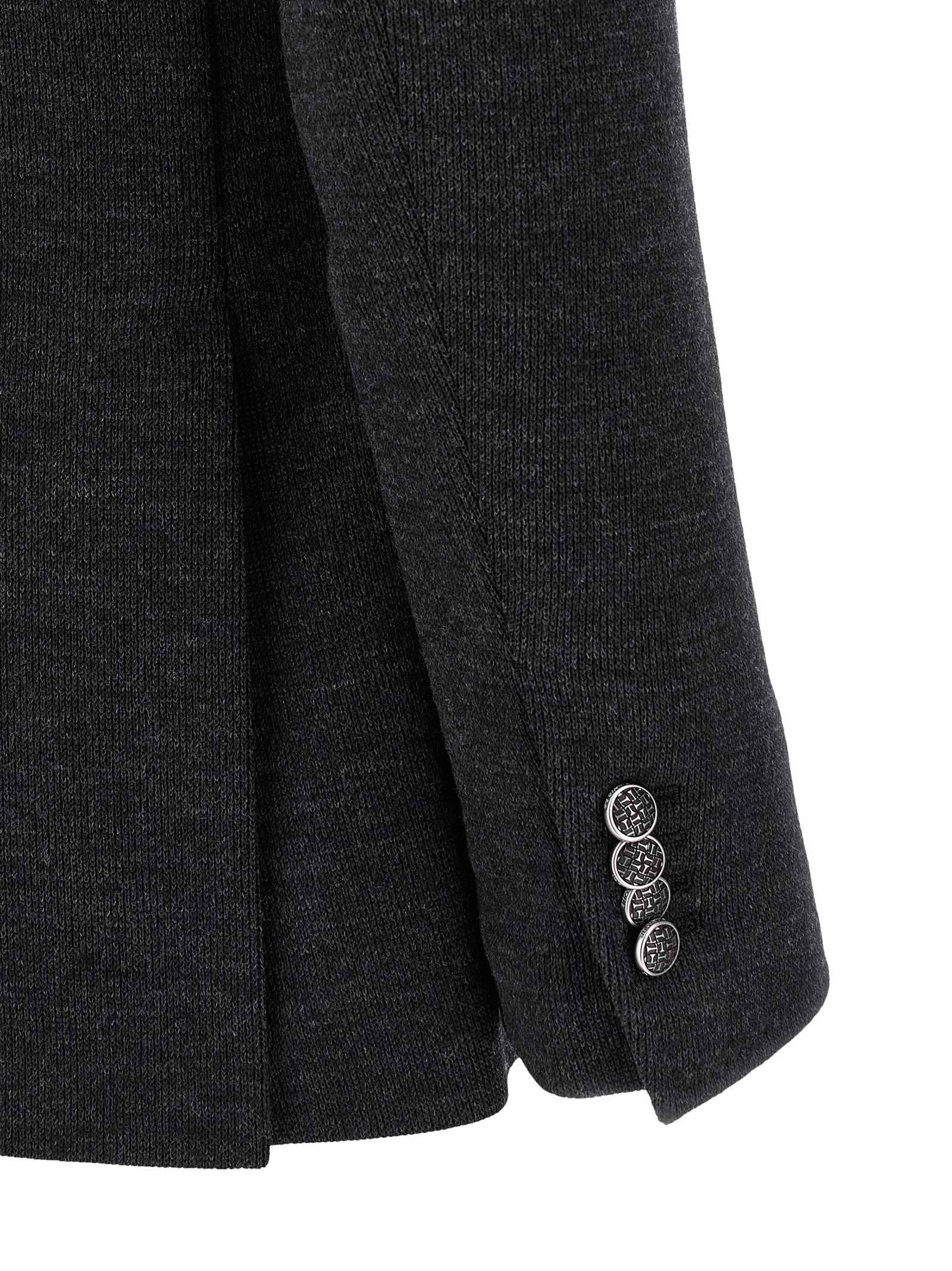 Gray Polyester Blazer