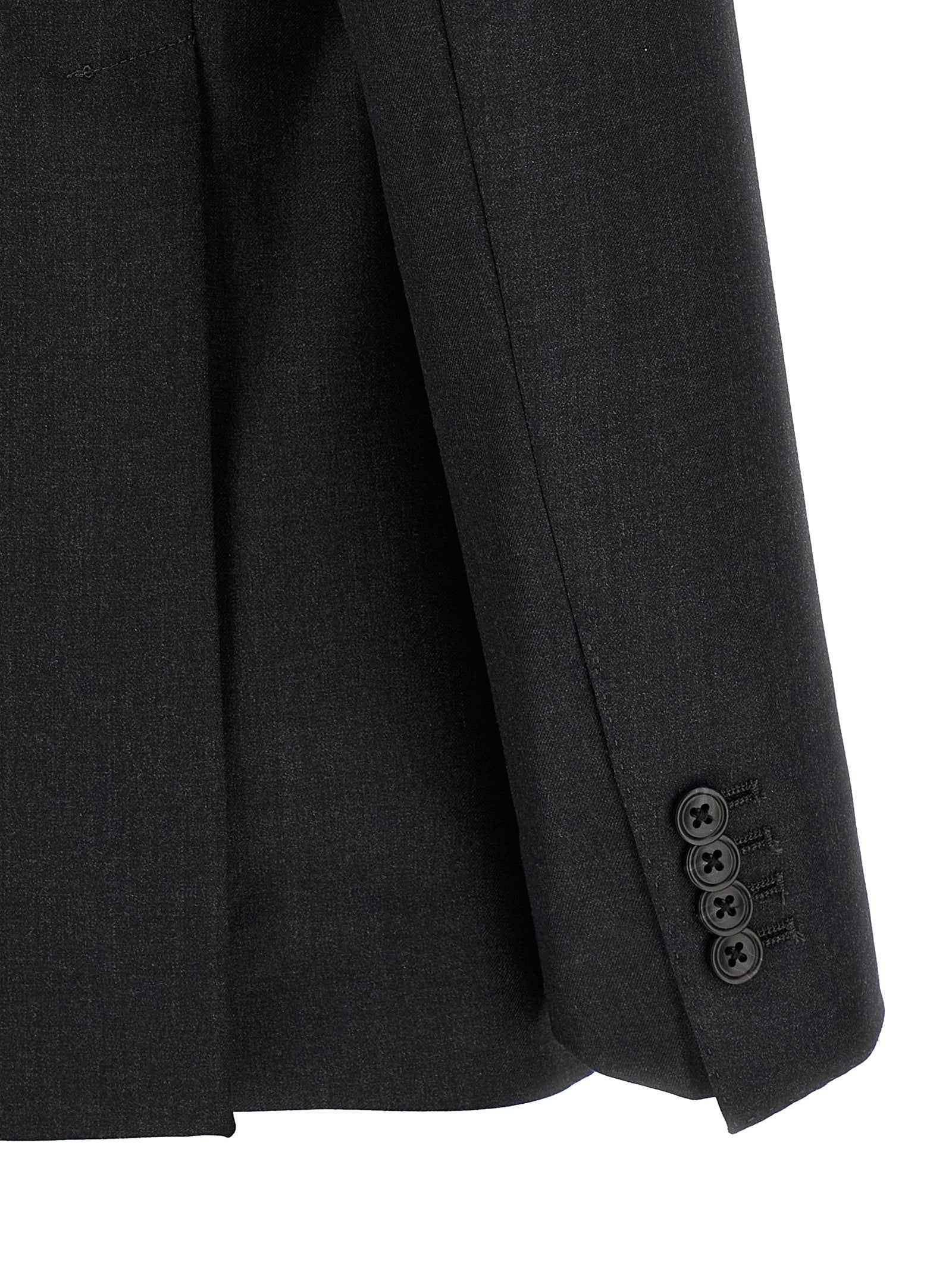 Gray Virgin Wool Two-Piece Suit