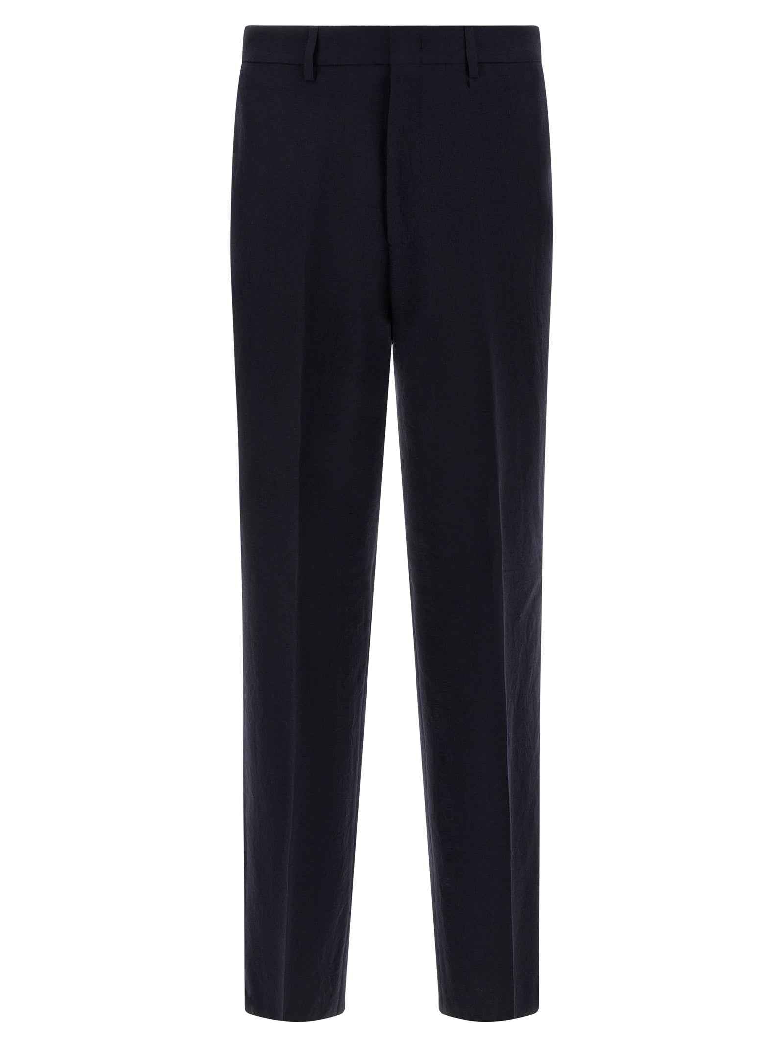 Blue Virgin Wool Two-Piece Suit