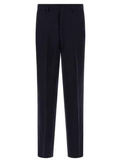 Blue Virgin Wool Two-Piece Suit