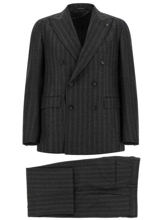 Gray Virgin Wool Two-Piece Suit
