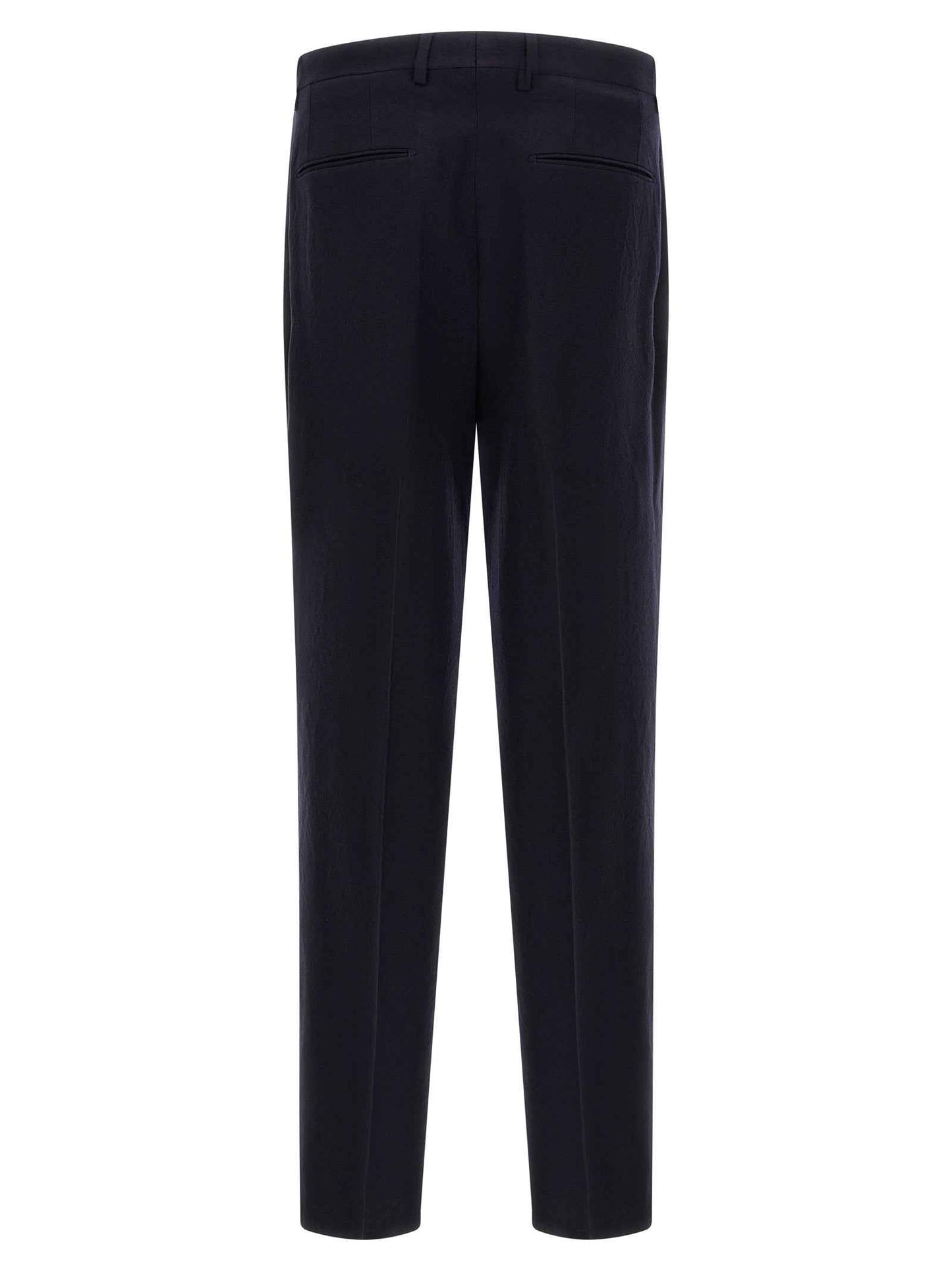 Blue Virgin Wool Two-Piece Suit