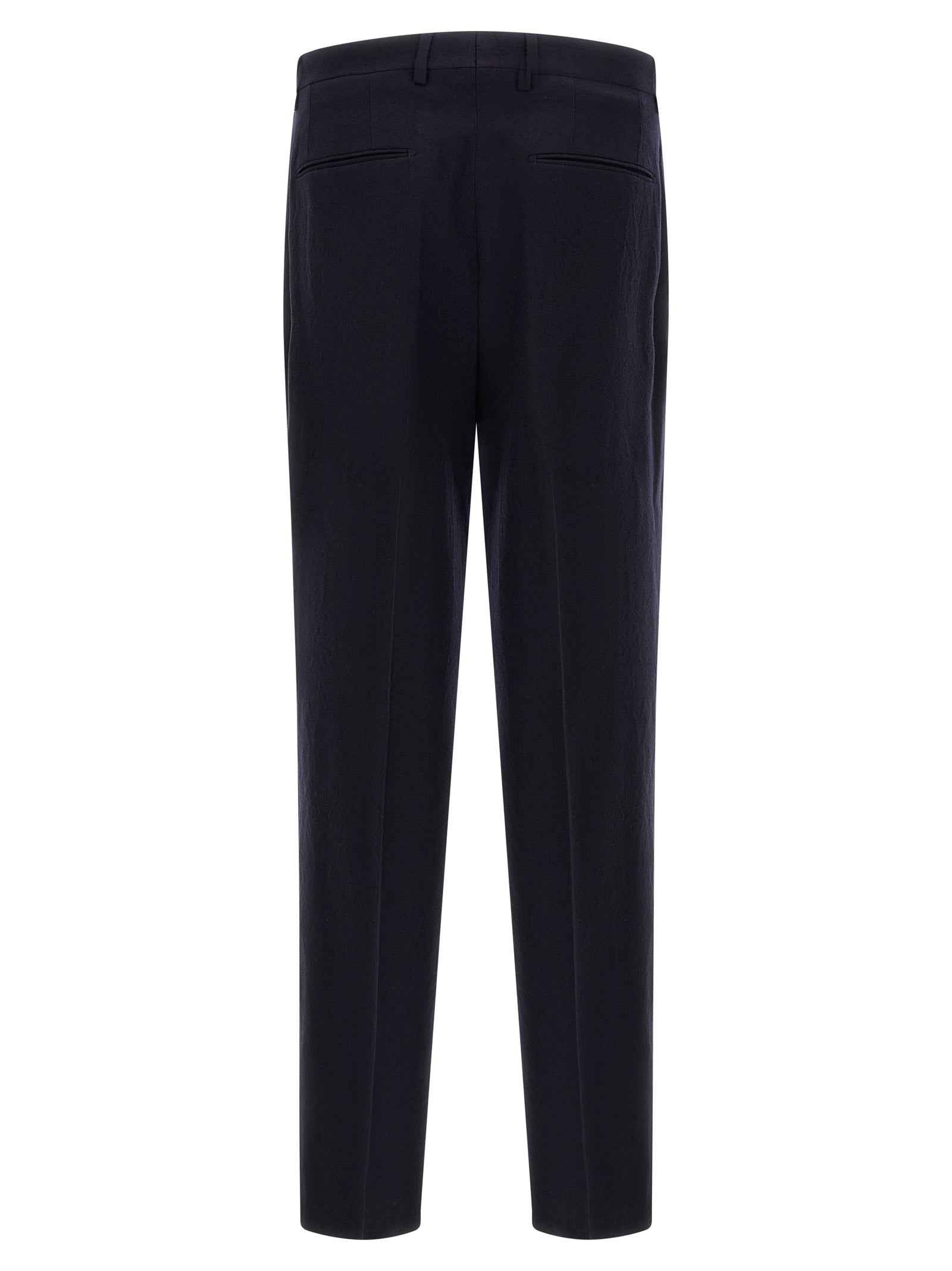 Blue Virgin Wool Two-Piece Suit