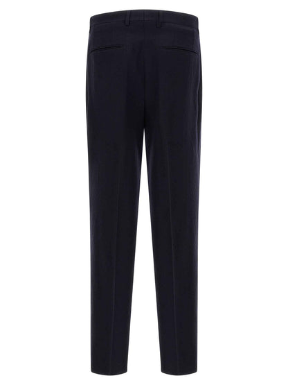 Blue Virgin Wool Two-Piece Suit