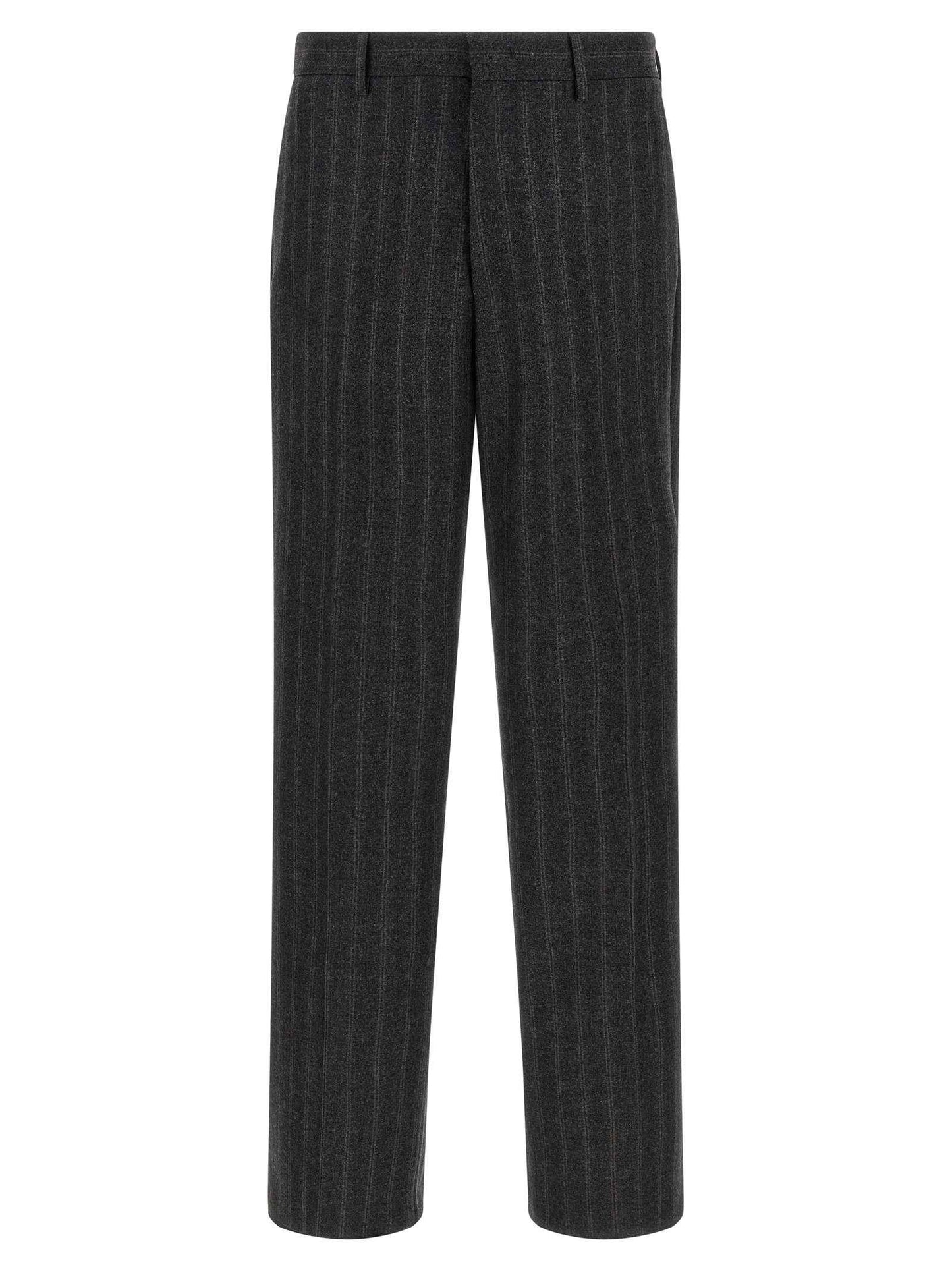 Gray Virgin Wool Two-Piece Suit