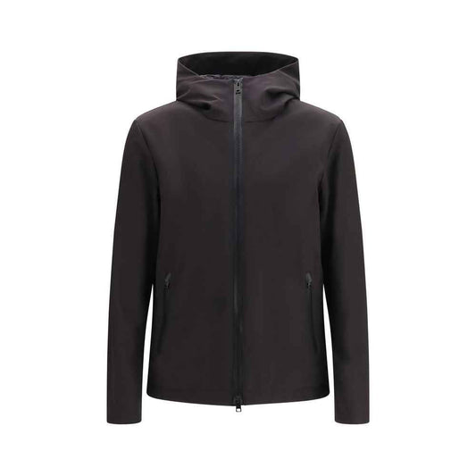 Black Polyester Shell Jacket