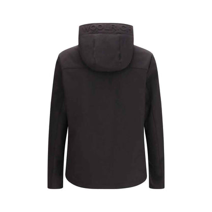 Black Polyester Shell Jacket